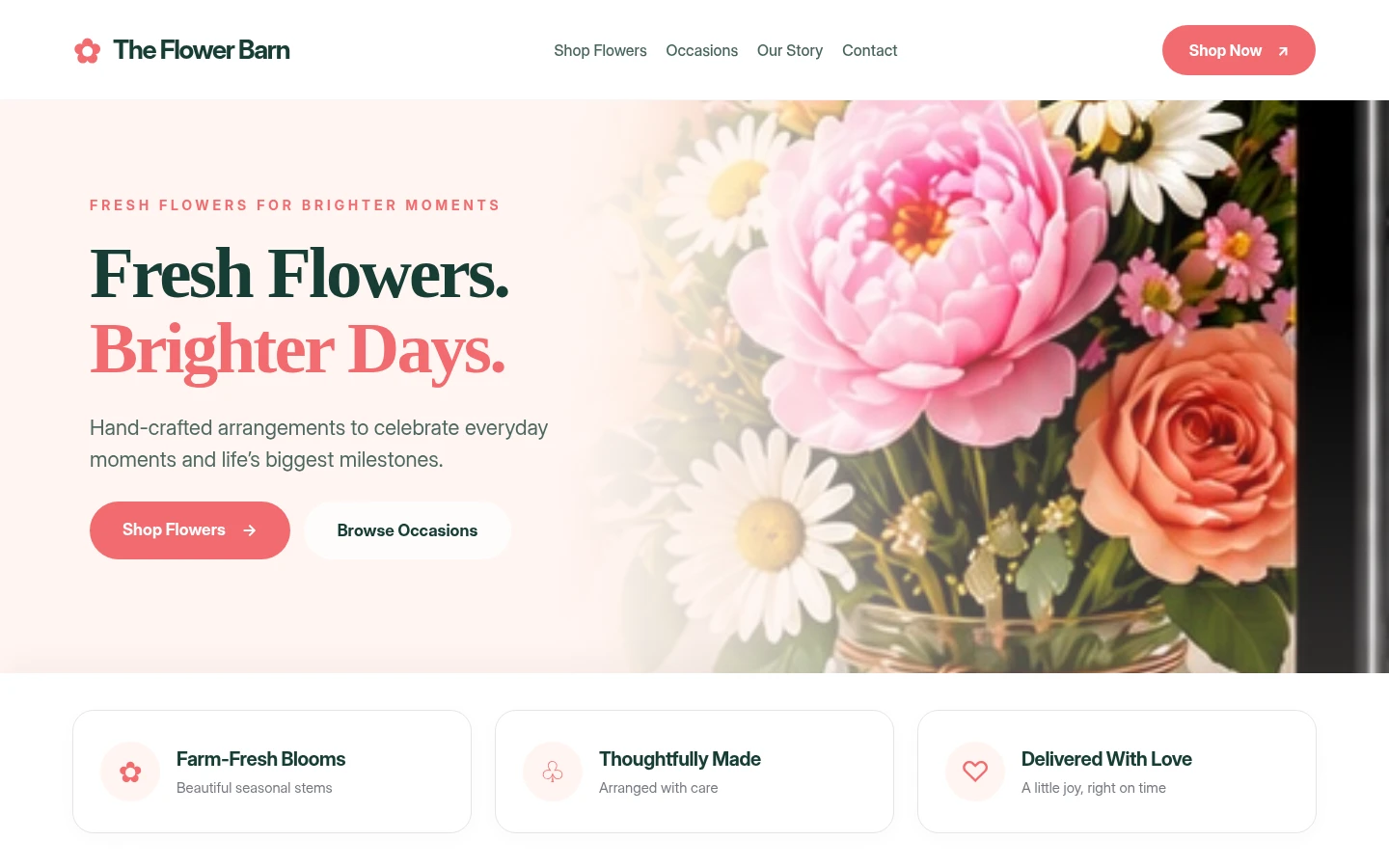 Flower shop website